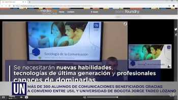 Alumnos de Comunicaciones beneficiados por convenio USIL y Universidad de Bogotá Jorge Tadeo Lozano