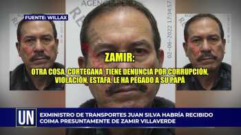 Exministro de transportes Juan Silva habría recibido coima presuntamente de Zamir Villaverde