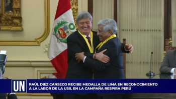 Raúl Diez Canseco Terry recibe medalla de Lima en reconocimiento a la labor de la USIL