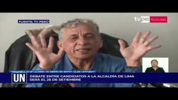 Debate entre candidatos a la alcaldía de Lima será el 25 de setiembre