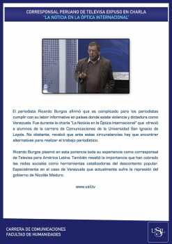 La Noticia en la Óptica Internacional