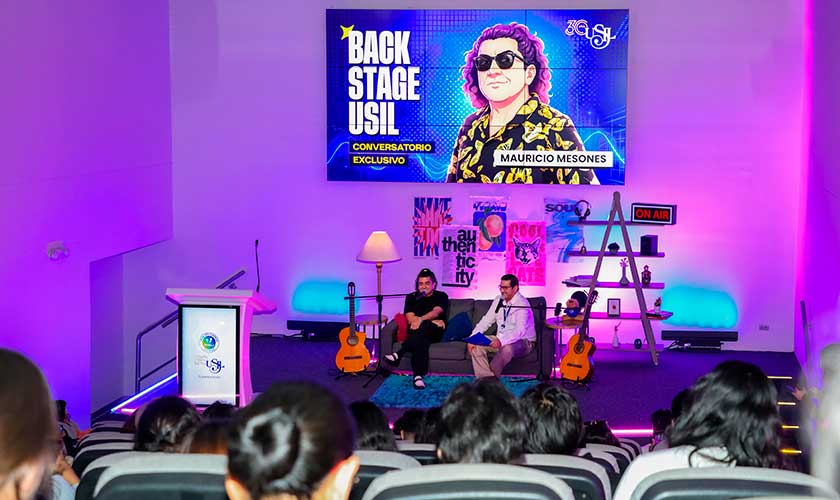  Mauricio Mesones compartió su experiencia artística con estudiantes de Música de USIL